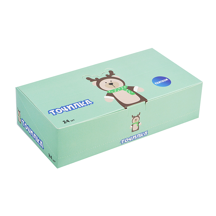 Фото к товару Точилка пластиковая "Мишка" 4,5 х 4 см. в дисплее Точилка пластиковая "Мишка" 4,5 х 4 см. в дисплее