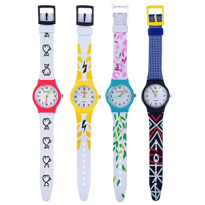 Часы игрушечные 00-4127 "Летний микс" в пакете Часы игрушечные 00-4127 "Летний микс" в пакете