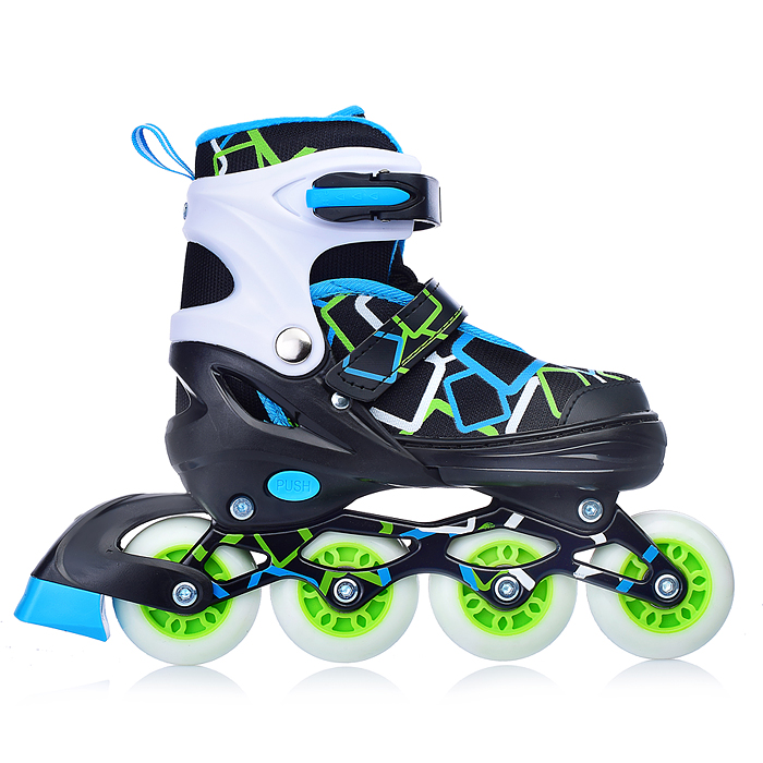 Фото к товару Ролики детские U011002Y размер L, цвет микс Ролики детские U011002Y размер L, цвет микс