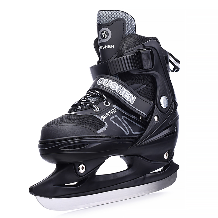 Фото к товару Коньки детские 00-1374, размер M, черный Коньки детские 00-1374, размер M, черный