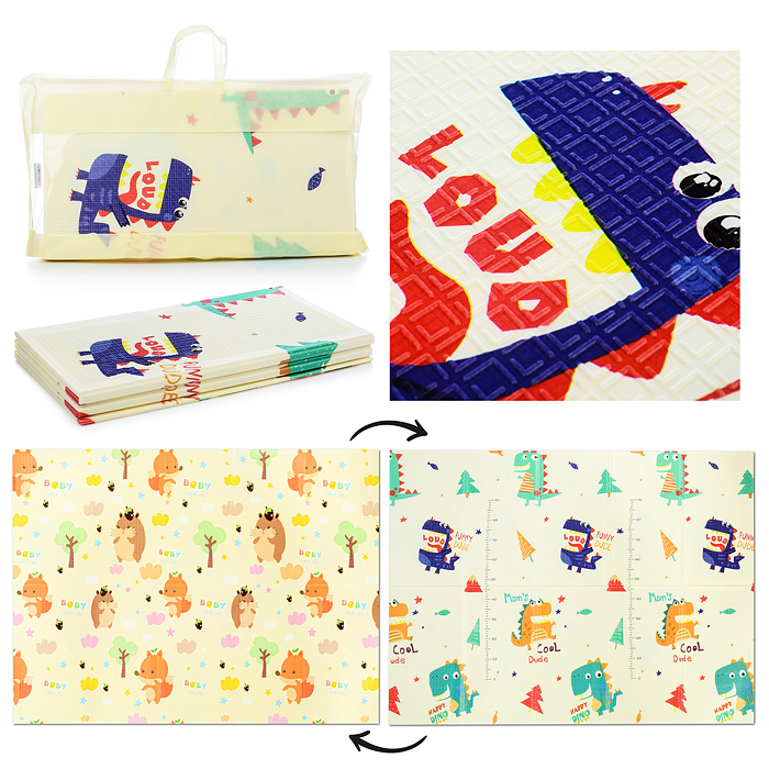 Коврик развивающий 00-1466 "Такие разные животные" (150*200*0.6 см.)