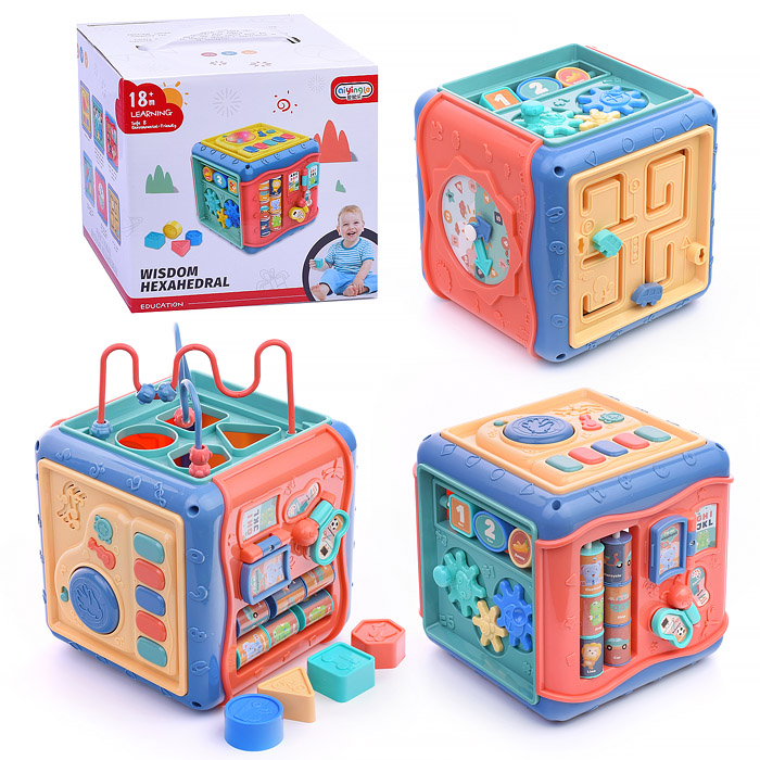 Развивающий куб 668-176 "Умный малыш" в коробке