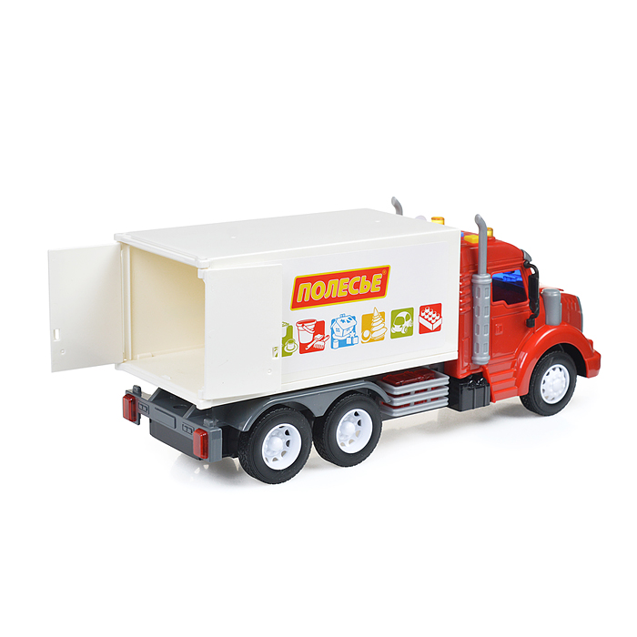 Фото к товару Автомобиль-фургон "Профи" с прицепом инерционный (со светом и звуком) (красно-белый) (в коробке) Автомобиль-фургон "Профи" с прицепом инерционный (со светом и звуком) (красно-белый) (в коробке)