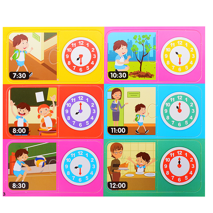 Настольная игра 031 "Часики" в коробке