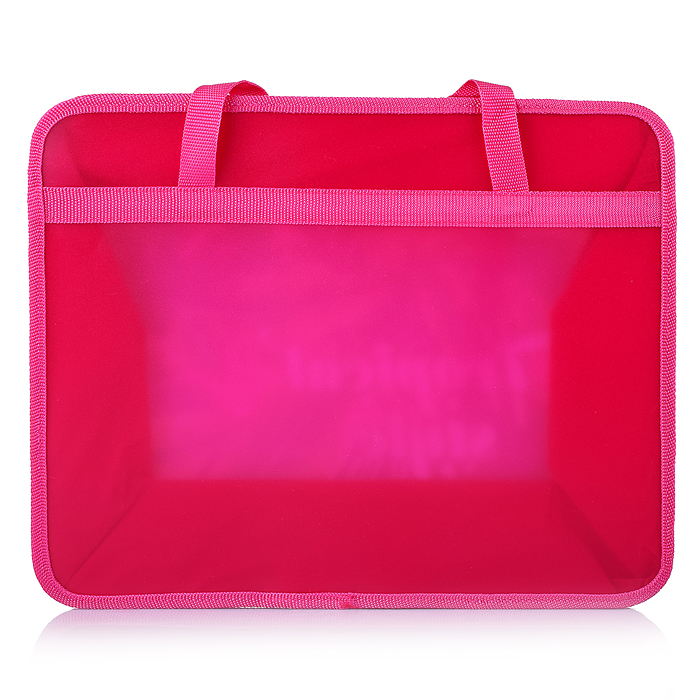 Фото к товару Папка пластиковая с ручками А4, широкая "Тропический узор" Папка пластиковая с ручками А4, широкая "Тропический узор"