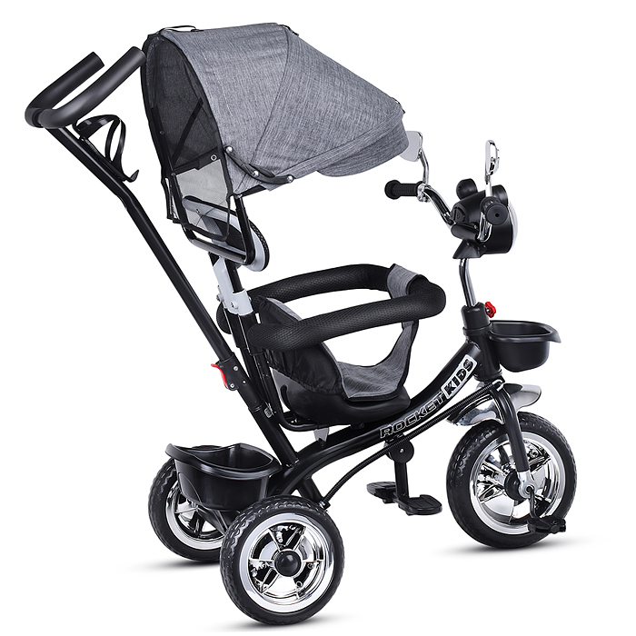 Фото к товару Велосипед 5088-2 3-х колесный, серый Велосипед 5088-2 3-х колесный, серый