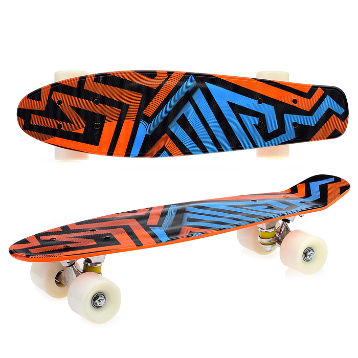 Фото к товару Скейтборд подростковый ROCKET 57x15 см,колеса PU Скейтборд подростковый ROCKET 57x15 см,колеса PU