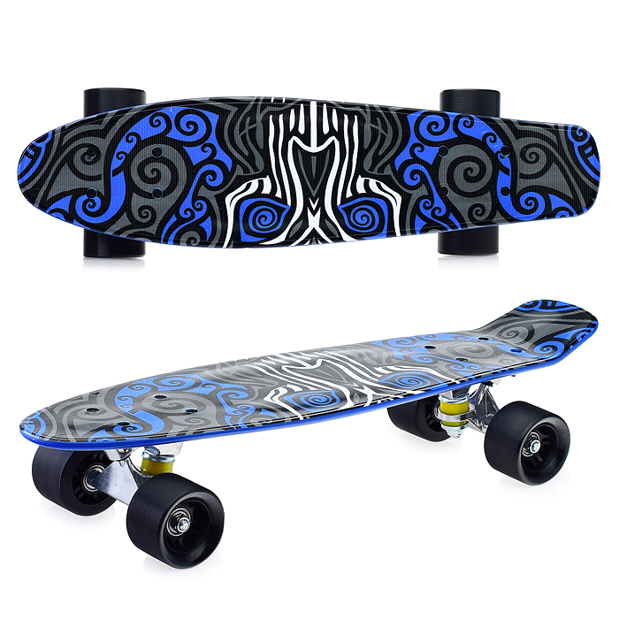 Фото к товару Скейтборд подростковый ROCKET 57x15 см,колеса PU Скейтборд подростковый ROCKET 57x15 см,колеса PU