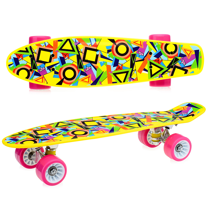 Фото к товару Скейтборд подростковый ROCKET 57x15 см,колеса PU Скейтборд подростковый ROCKET 57x15 см,колеса PU