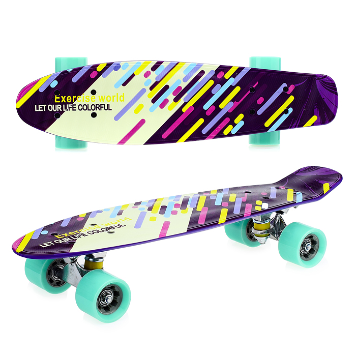 Фото к товару Скейтборд подростковый ROCKET 57x15 см,колеса PU Скейтборд подростковый ROCKET 57x15 см,колеса PU