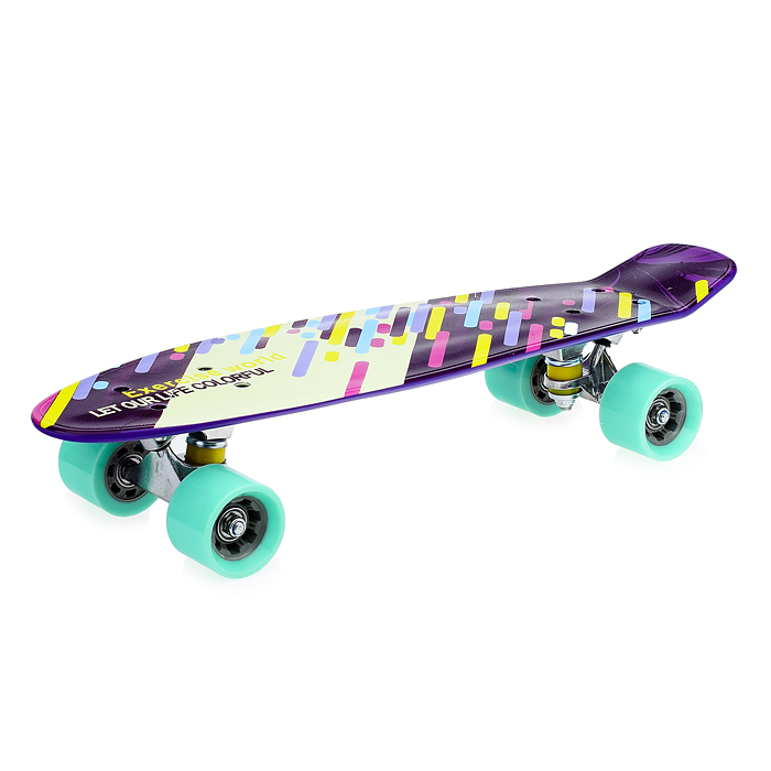 Фото к товару Скейтборд подростковый ROCKET 57x15 см,колеса PU Скейтборд подростковый ROCKET 57x15 см,колеса PU
