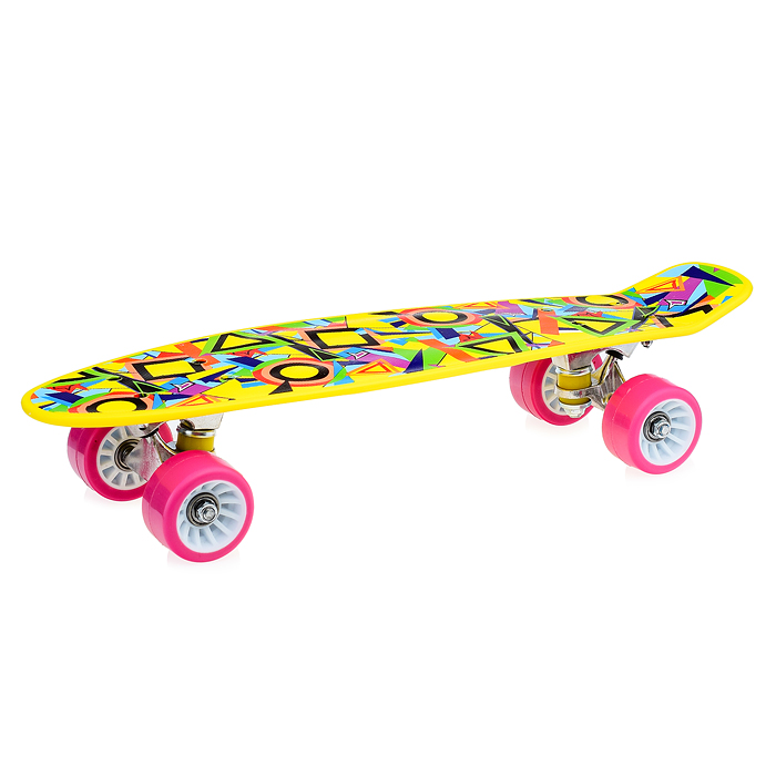 Фото к товару Скейтборд подростковый ROCKET 57x15 см,колеса PU Скейтборд подростковый ROCKET 57x15 см,колеса PU