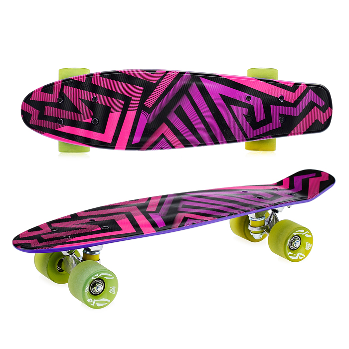 Фото к товару Скейтборд подростковый ROCKET 57x15 см,колеса PU Скейтборд подростковый ROCKET 57x15 см,колеса PU