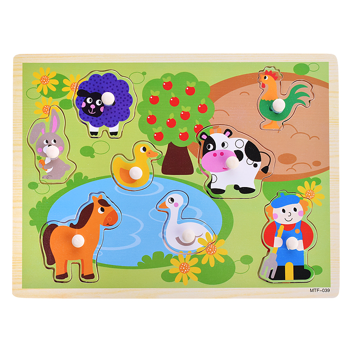 Пазл-вкладыш D1652 "В гостях у фермера"