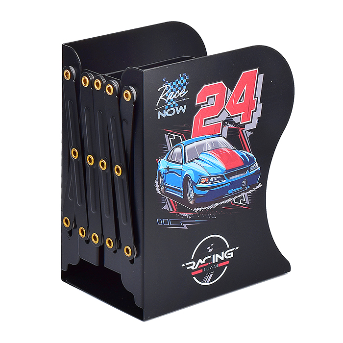 Фото к товару Подставка для учебников и книг "Racing" 19x14,7x9 см, металлическая, телескопическая, окраш Подставка для учебников и книг "Racing" 19x14,7x9 см, металлическая, телескопическая, окраш