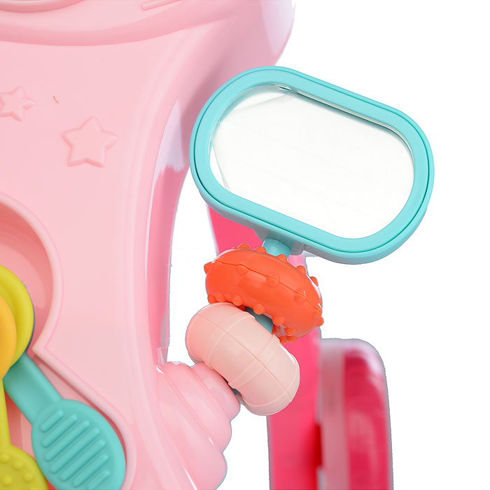 Игровой центр-Каталка HE0823 "Веселые шаги" розовый, в коробке