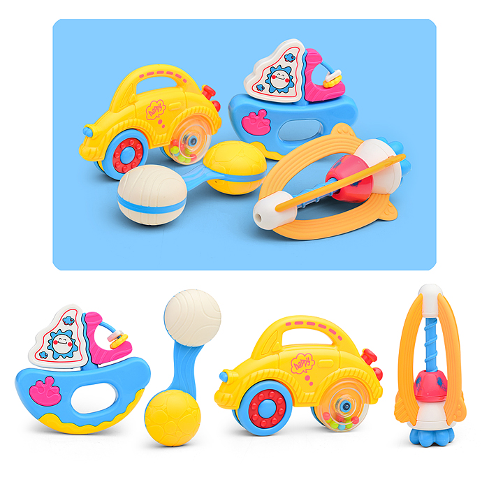 Набор погремушек Y0043 "Путешествие" в пакете Набор погремушек Y0043 "Путешествие" в пакете