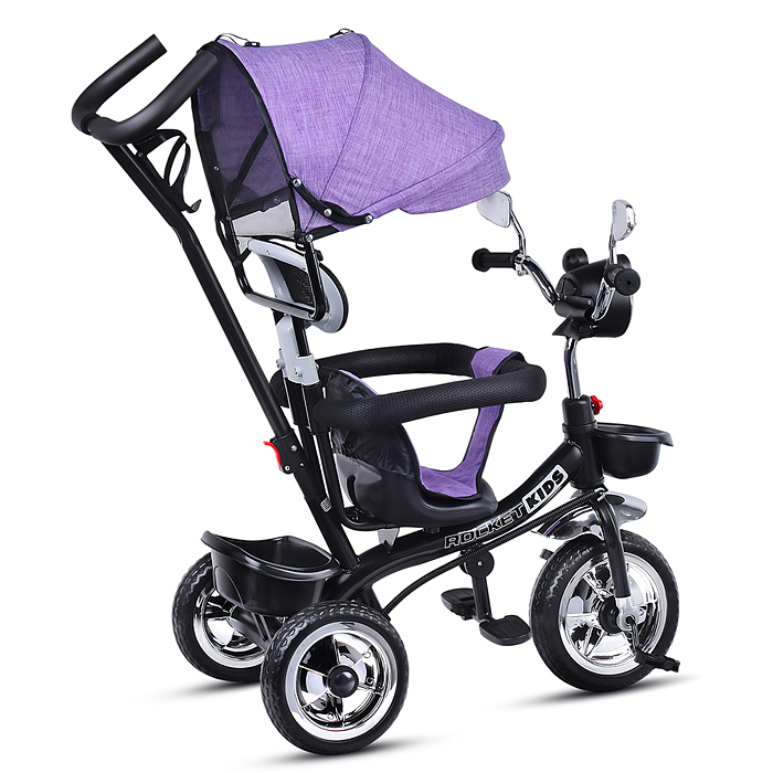 Фото к товару Велосипед 5088-3 3-х колесный, фиолетовый Велосипед 5088-3 3-х колесный, фиолетовый
