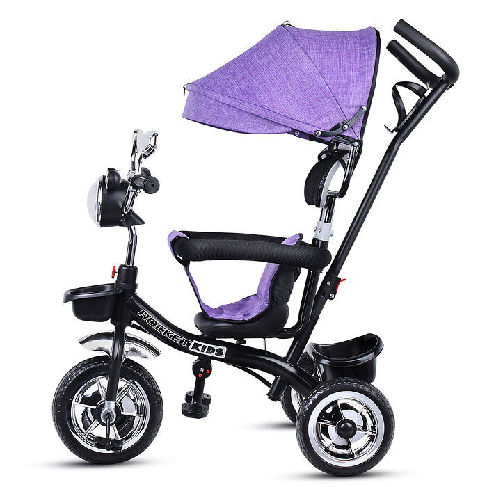 Фото к товару Велосипед 5088-3 3-х колесный, фиолетовый Велосипед 5088-3 3-х колесный, фиолетовый