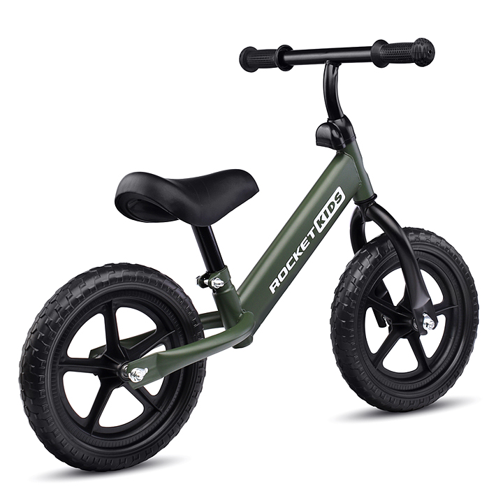 Фото к товару Беговел 12" Rocket, колеса EVA, цвет темно-зеленый Беговел 12" Rocket, колеса EVA, цвет темно-зеленый