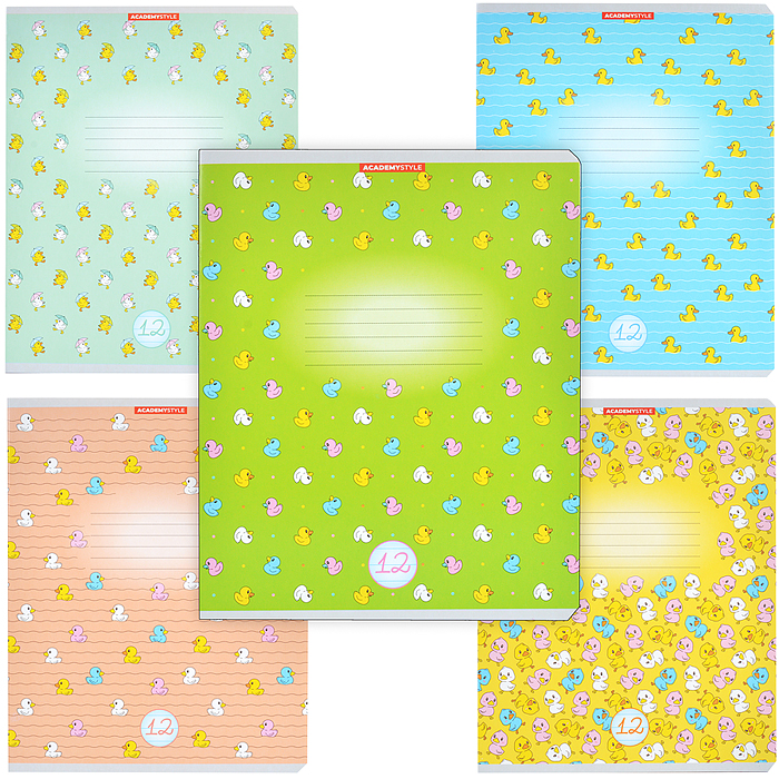 Тетрадь 12л А5 линейка "Уточки" Тетрадь 12л А5 линейка "Уточки"