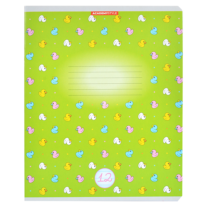 Тетрадь 12л А5 линейка "Уточки"