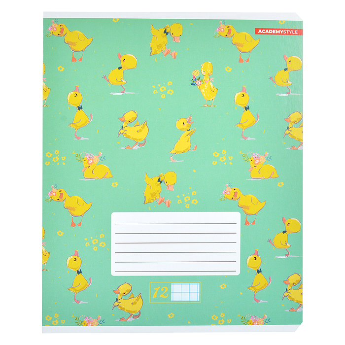 Тетрадь 12л. клетка "Забавные утята"