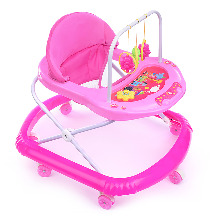 Ходунки 902-A-1 "Птички" розовые, в пакете