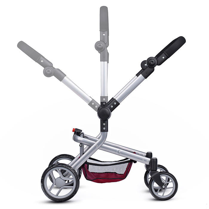 Фото к товару Коляска для кукол 9695A металлическая, регулируемая ручка, с корзиной, цвет розово-бородовый Коляска для кукол 9695A металлическая, регулируемая ручка, с корзиной, цвет розово-бородовый