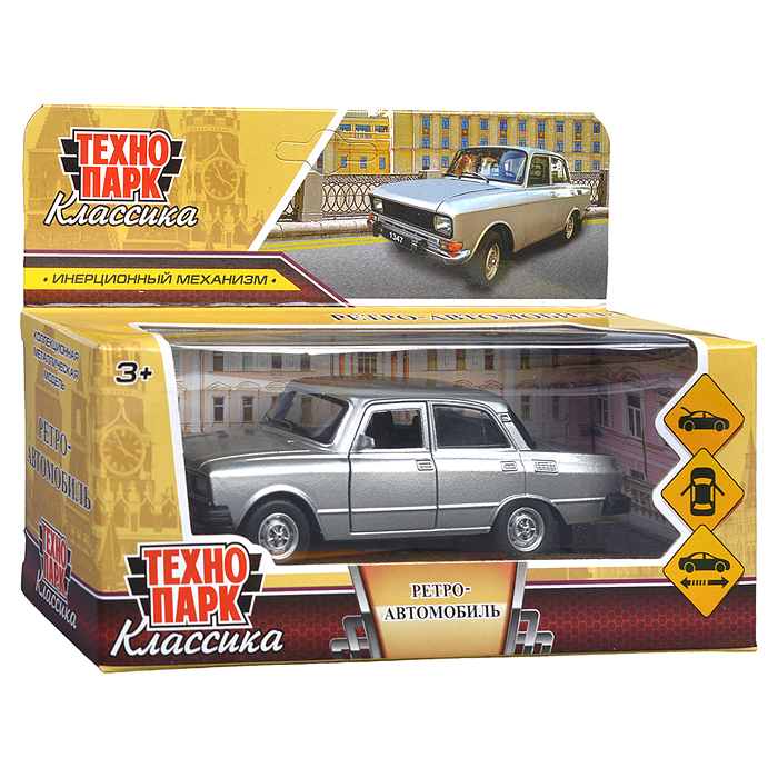 Фото к товару Машина металл АЗЛК "Москвич-2140sl", дл 12,5 см, (дв, баг, серебр) инерц., в коробке Машина металл АЗЛК "Москвич-2140sl", дл 12,5 см, (дв, баг, серебр) инерц., в коробке