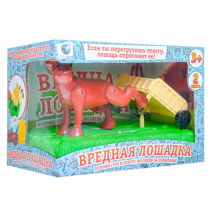 Веселая игра-головоломка 707-83 "Вредная лошадка" в коробке