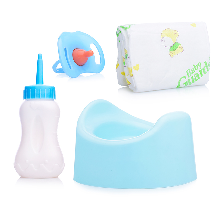 Фото к товару Пупс QH6046-20 с аксессуарами, в коробке Пупс QH6046-20 с аксессуарами, в коробке