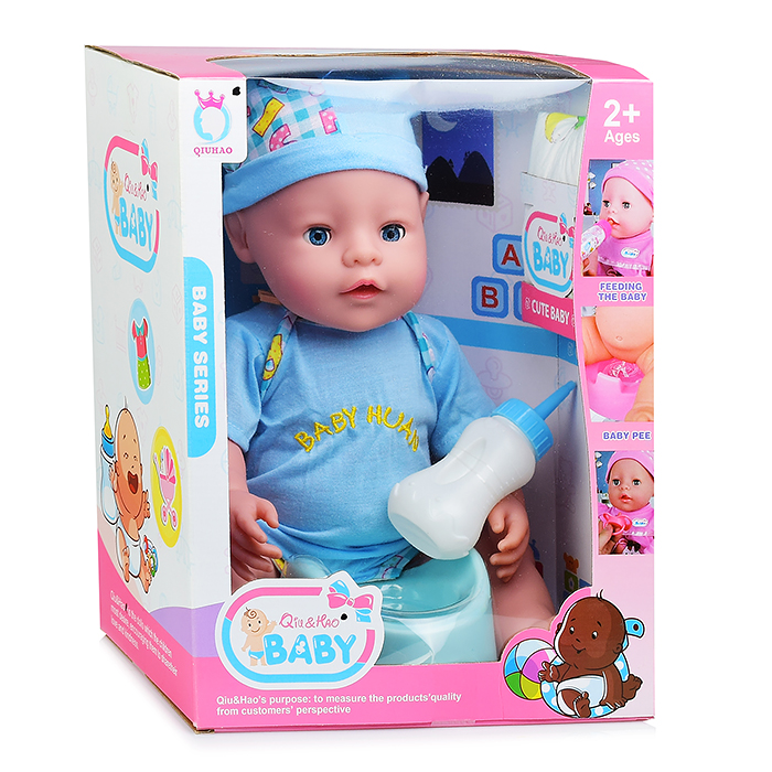 Фото к товару Пупс QH6046-20 с аксессуарами, в коробке Пупс QH6046-20 с аксессуарами, в коробке