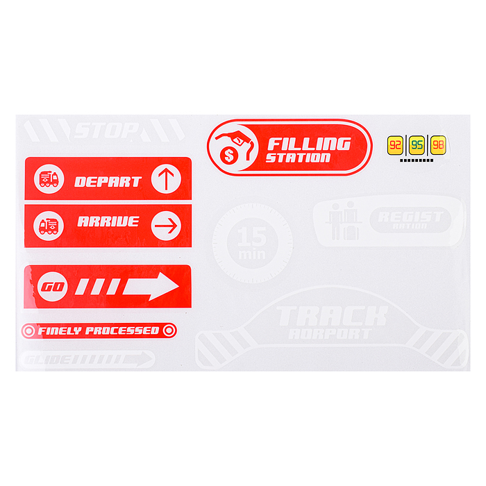 Фото к товару Парковка CLM-992 "Микс" красная, в коробке Парковка CLM-992 "Микс" красная, в коробке