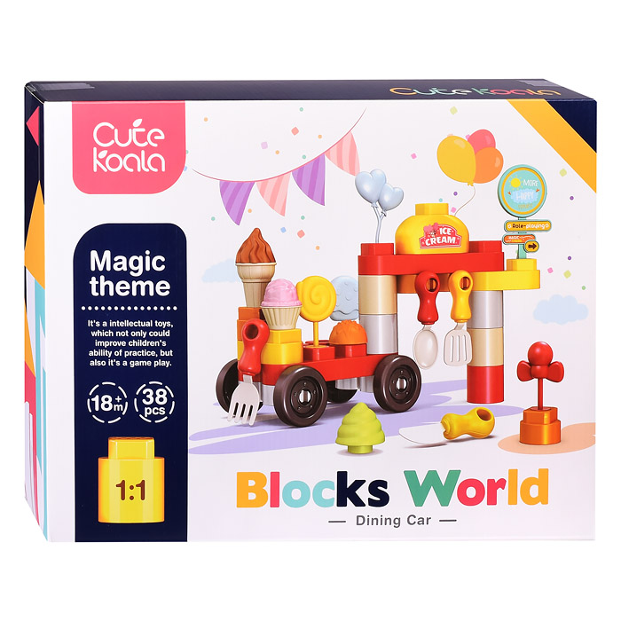 Конструктор 2406 "Сладкая жизнь" (38 дет.) в коробке Конструктор 2406 "Сладкая жизнь" (38 дет.) в коробке