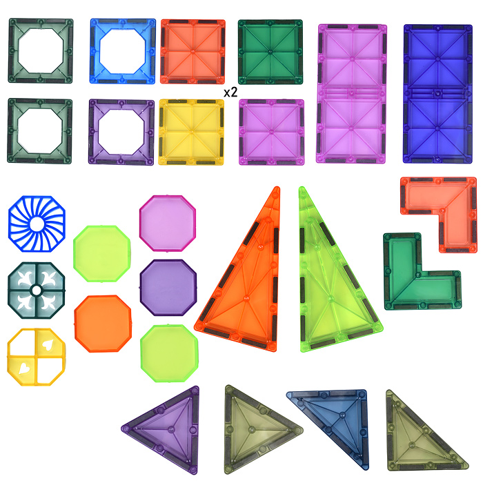 Фото к товару Конструктор магнитный S-C011 "Замок" с прожектором (31 дет.) в коробке Конструктор магнитный S-C011 "Замок" с прожектором (31 дет.) в коробке