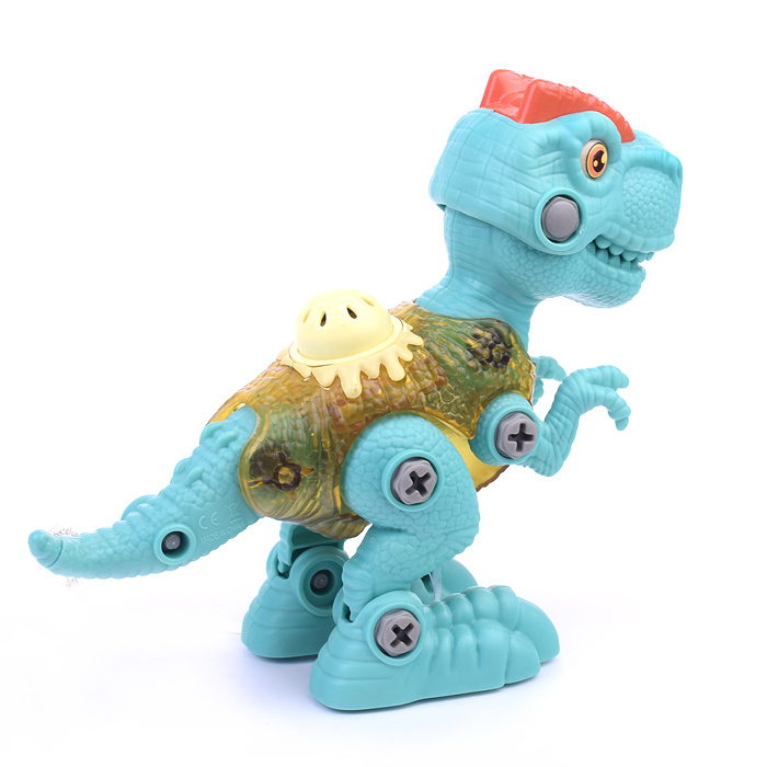 Конструктор RS017C "Дилофозавр"  с отверткой, свет/звук, в коробке