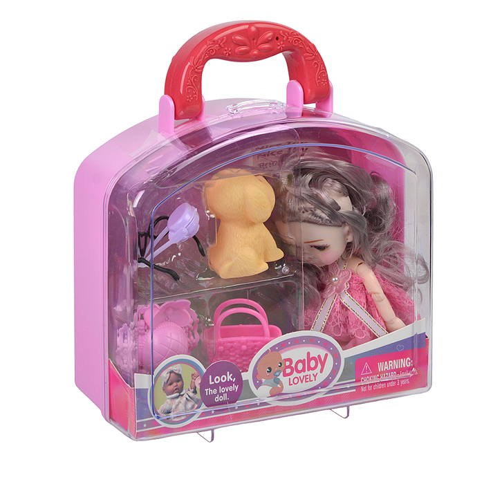 Кукла SM4112B "Милена" с аксессуарами, в чемодане
