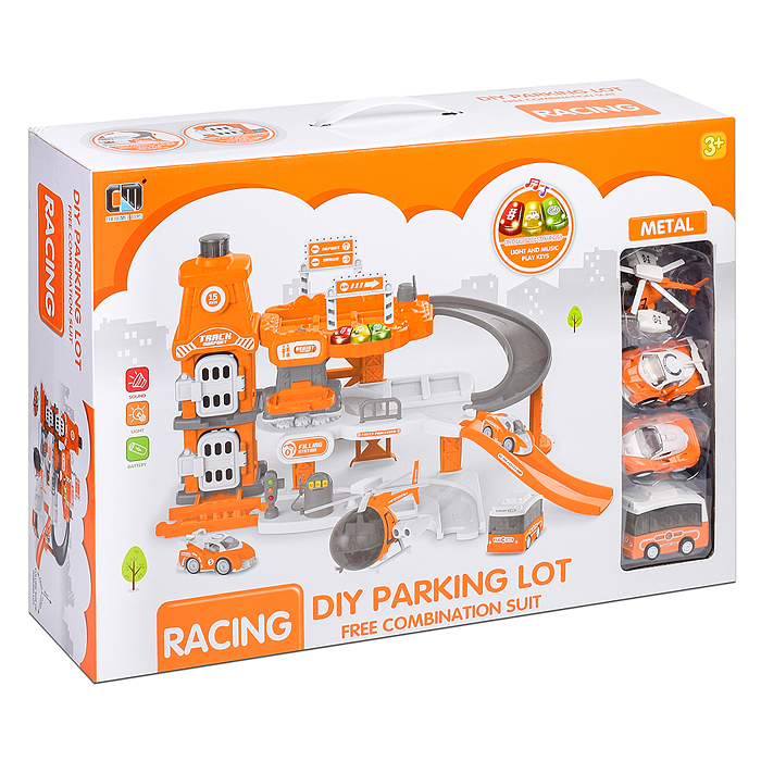 Парковка CLM-995 "Микс" оранжевая, в коробке