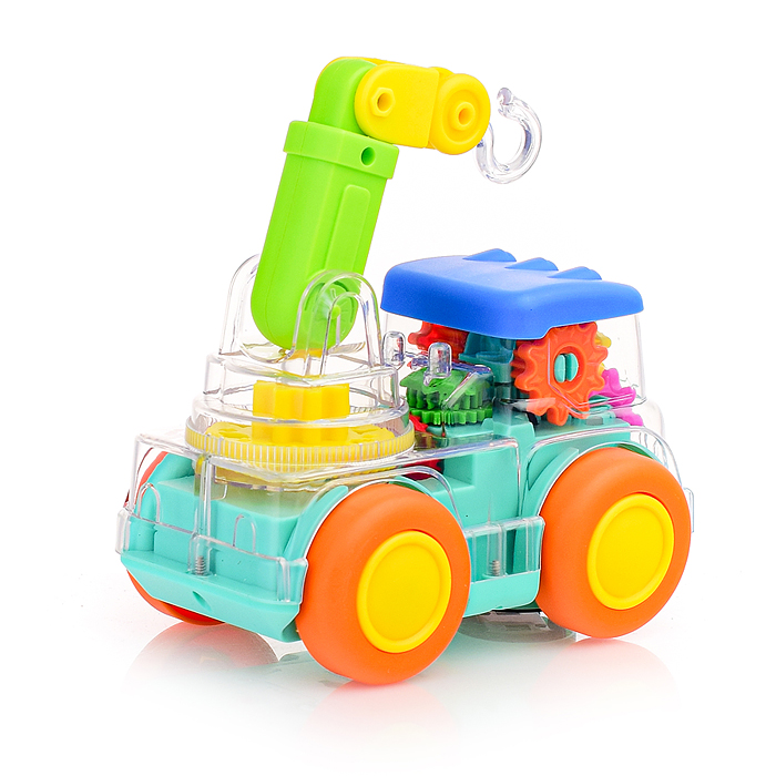 Машина M04-B "Автокран" на батарейках, в коробке