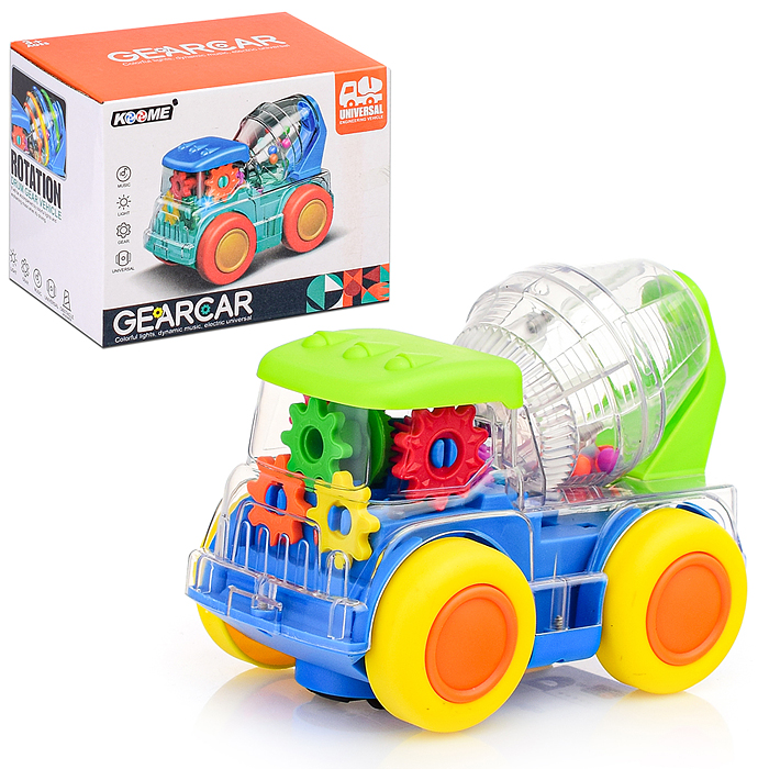 Машина M03-B "Бетономешалка" на батарейках, в коробке Машина M03-B "Бетономешалка" на батарейках, в коробке