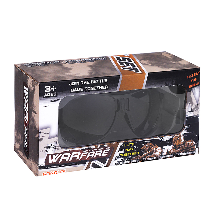 Фото к товару Очки QR899-2 военного № 1, в коробке Очки QR899-2 военного № 1, в коробке