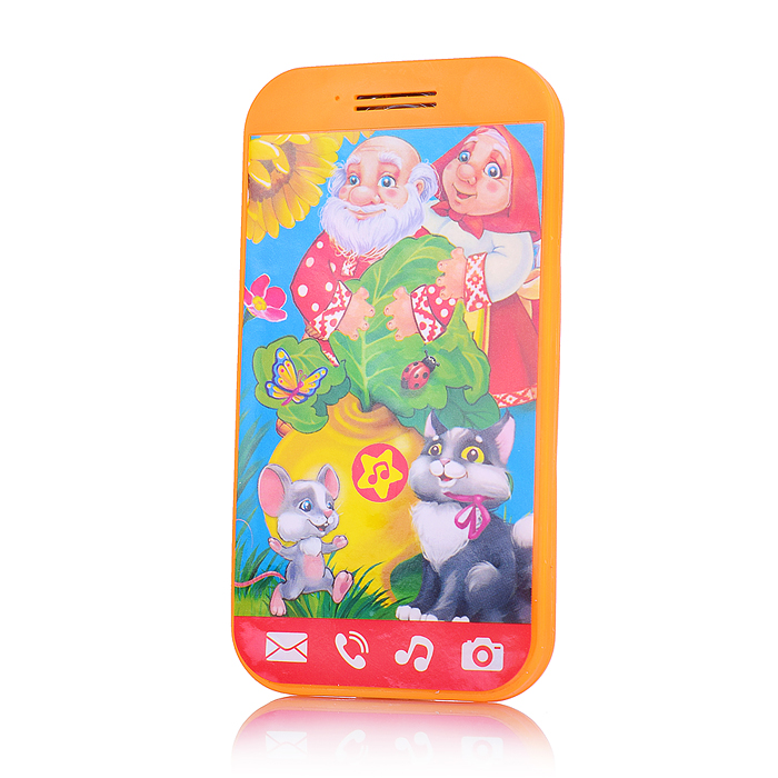 Фото к товару Обучающий мини-телефончик Репка (30 песен, потешек,звуков, бат.) блистер Обучающий мини-телефончик Репка (30 песен, потешек,звуков, бат.) блистер