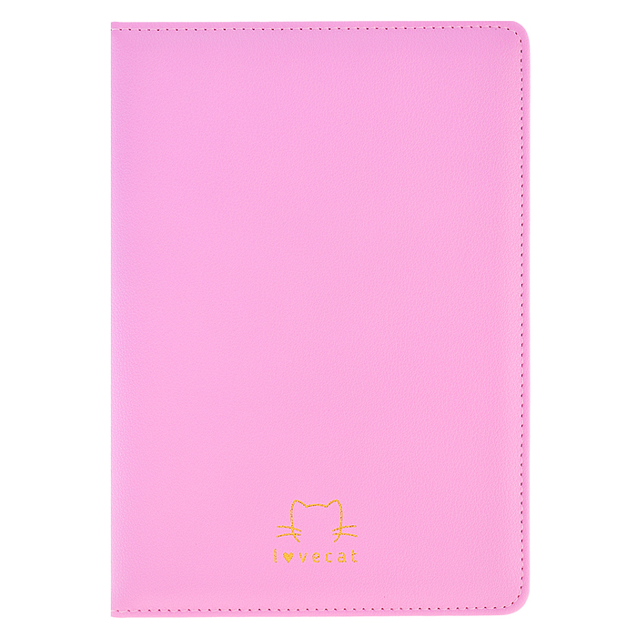 Ежедневник недатированный "I Love Cat!" A5, 272 стр, кремовая бумага 70 г/м², розовый