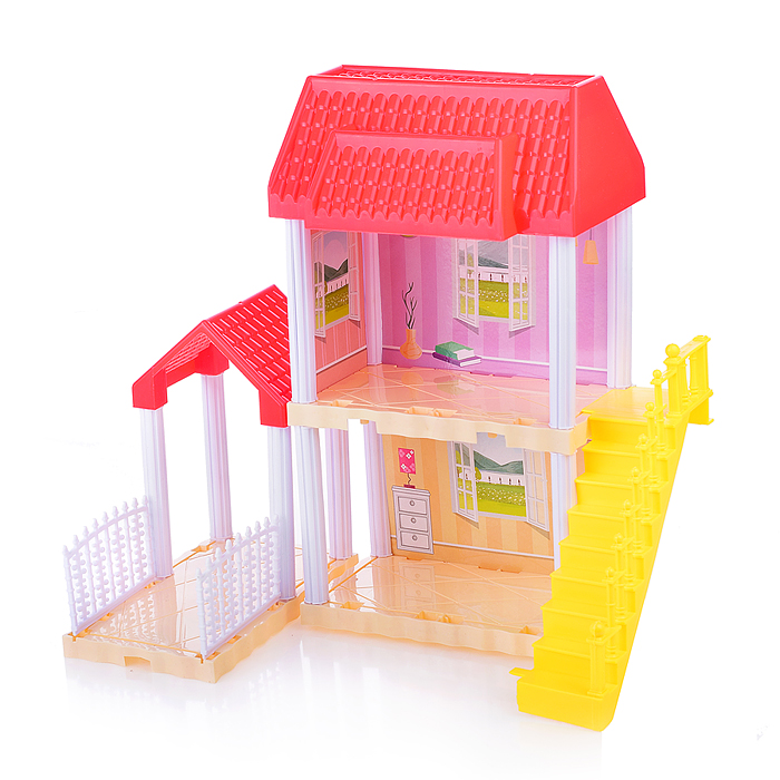 Фото к товару Домик для куклы 666-9S-3 "Мечта принцессы" на батарейках, в коробке Домик для куклы 666-9S-3 "Мечта принцессы" на батарейках, в коробке