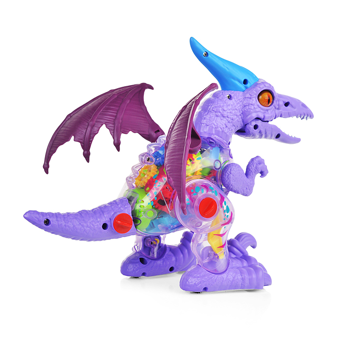 Конструктор динозавр M8018-67 "Птерадон" с отверткой, в коробке