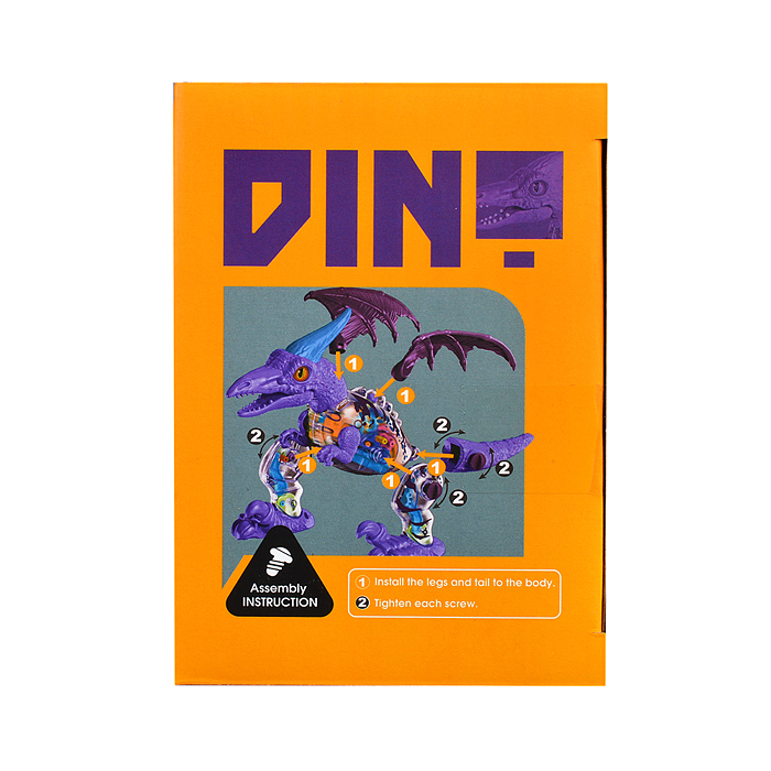 Конструктор динозавр M8018-67 "Птерадон" с отверткой, в коробке
