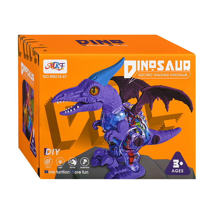 Конструктор динозавр M8018-67 "Птерадон" с отверткой, в коробке