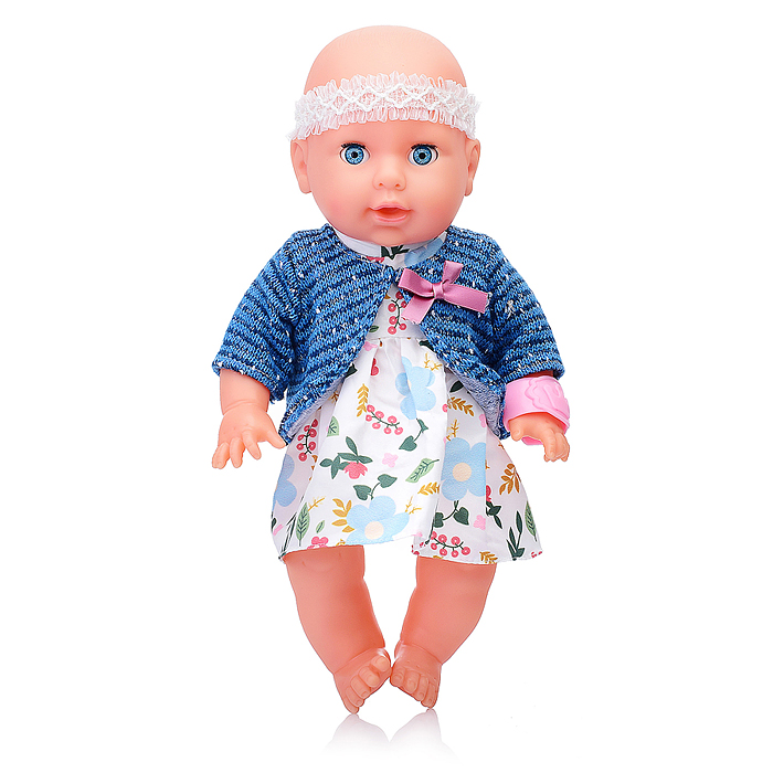 Пупс YL2335D-B "Яночка" со звуком, с аксессуарами, в коробке