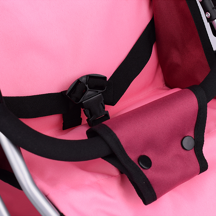 Фото к товару Коляска для кукол 9666 металлическая, цвет розово-бордовый Коляска для кукол 9666 металлическая, цвет розово-бордовый